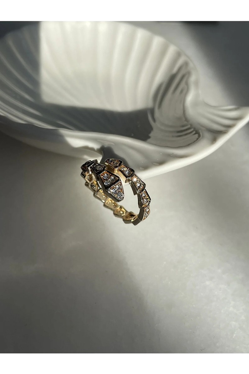 Aurrari Gold Serpenti Yılan Exclusive Ayarlanabilir Yüzük