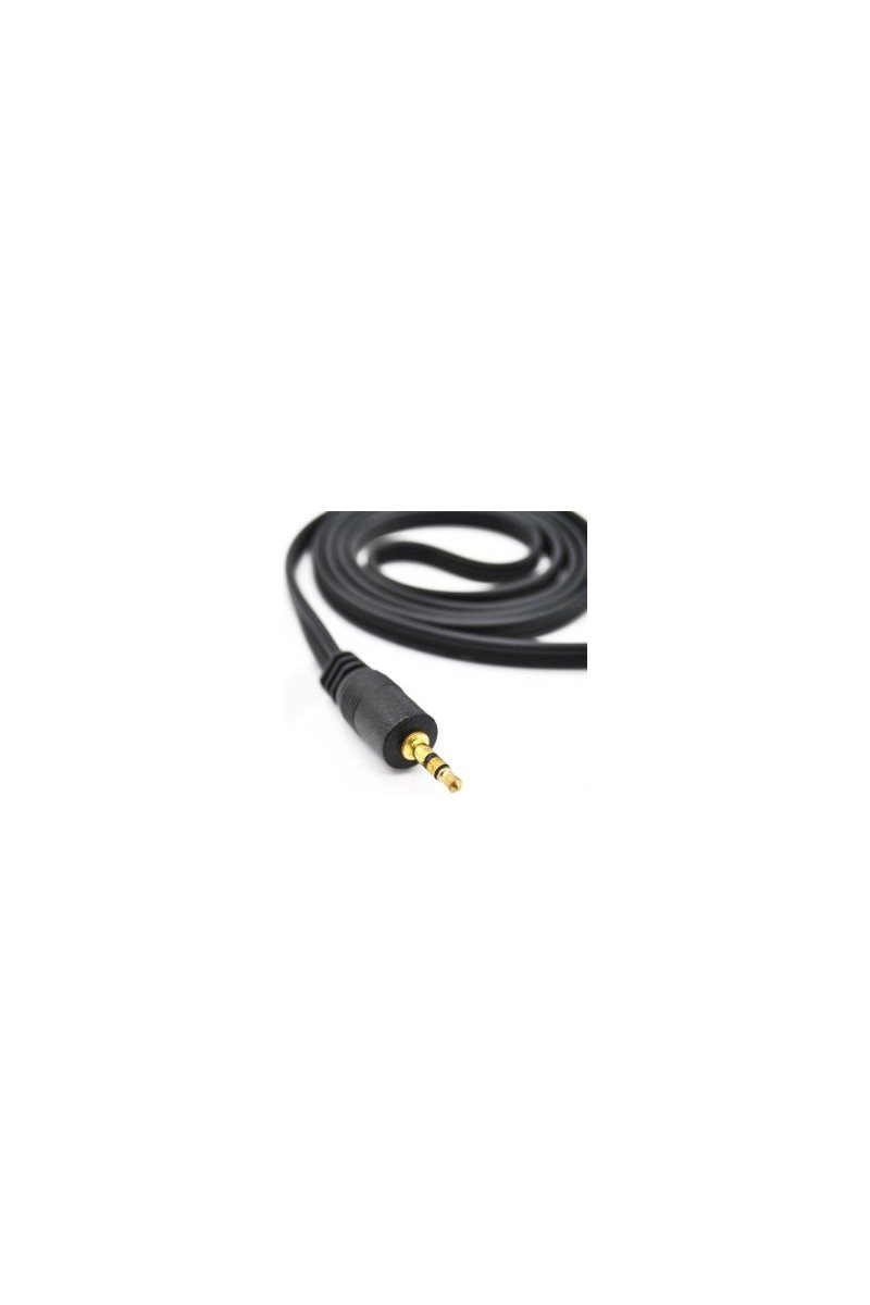 Aux Aux Ses Kablosu 1m Siyah 3,5Mm Stereo Jaklı Gold Altın Uçlu Dayanıklı Tasarım — 2. ürün görseli
