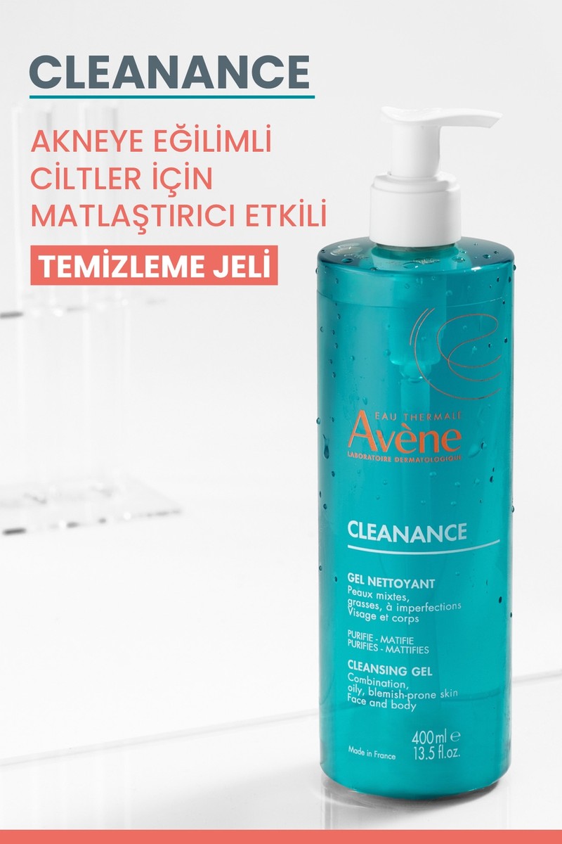 Avene Avene Cleanance Yağlı ve Akneye Eğilimli Ciltler için Matlaştırıcı Yüz Temizleme Jeli 400 ml — 3. ürün görseli