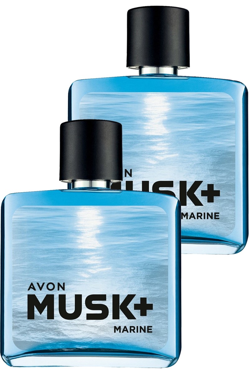 Avon Musk Marine Erkek EDT Parfüm 75 ml Odunsu Koku İkili Set Ferah ve Maskülen