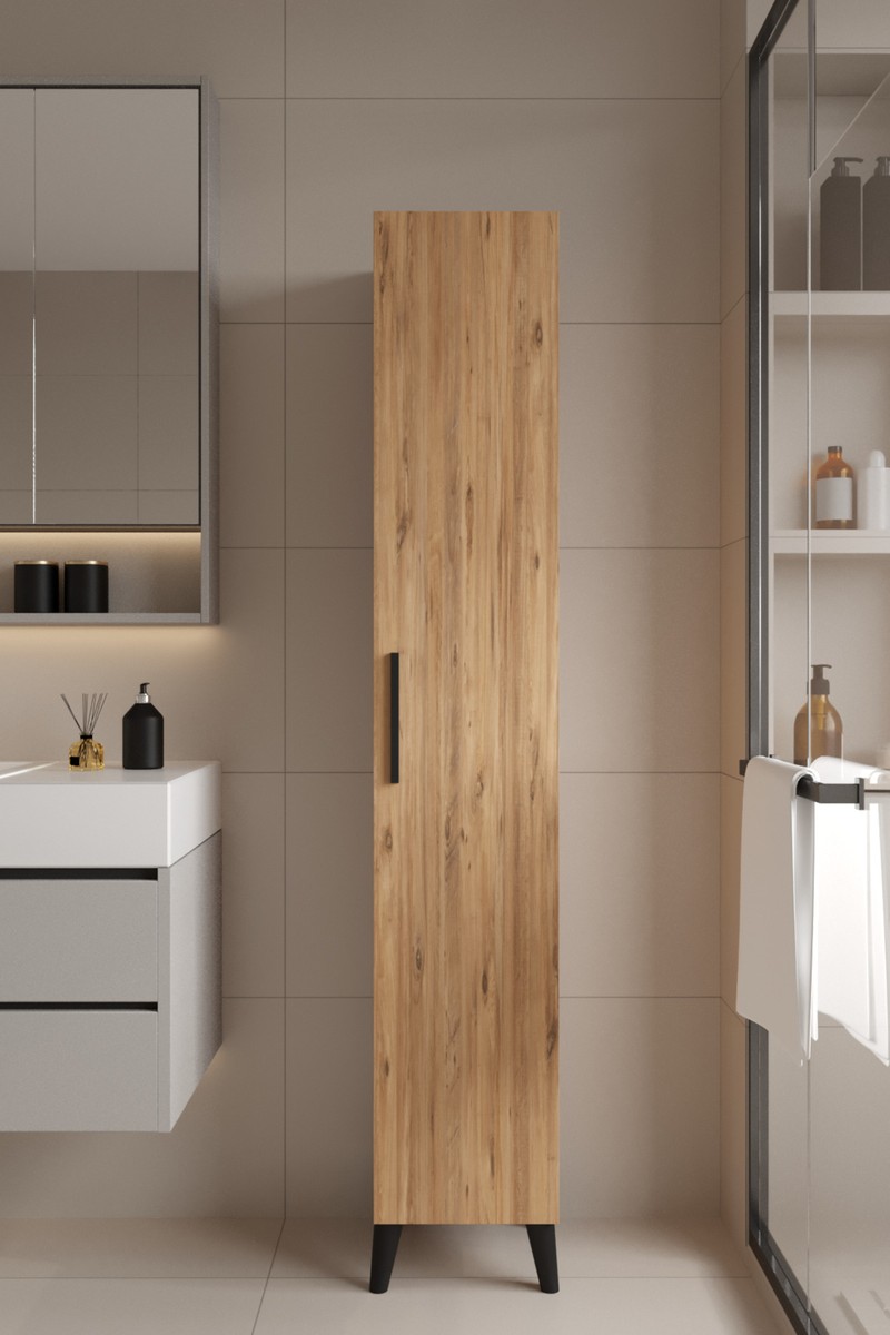 Aymobsan Aymobsan Mundo Tek Kapılı Banyo Dolabı Çok Amaçlı Dolap - Atlantik — 6. ürün görseli