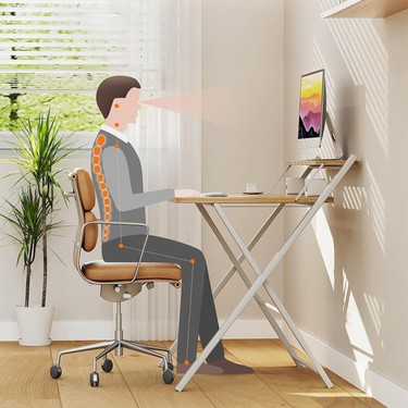 Ayz Ayz Bodo Metal Ayaklı Laptop Masası Katlanır Çalışma Masası Raflı Masa Katlanır Laptop Sehpası — 5. ürün görseli