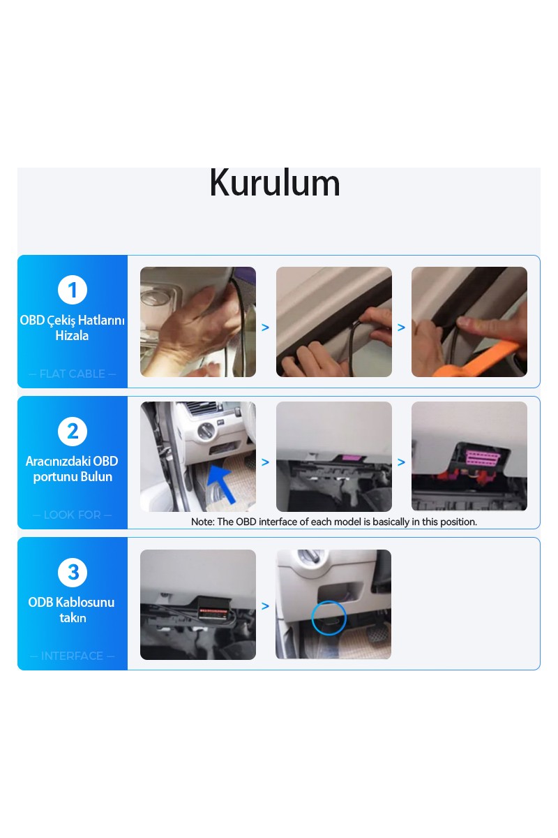 Azdome Azdome OBD Hardwire Kit Type-C Giriş 12-24V Park Modu Destekli HD Kamera Güç Adaptörü — 3. ürün görseli
