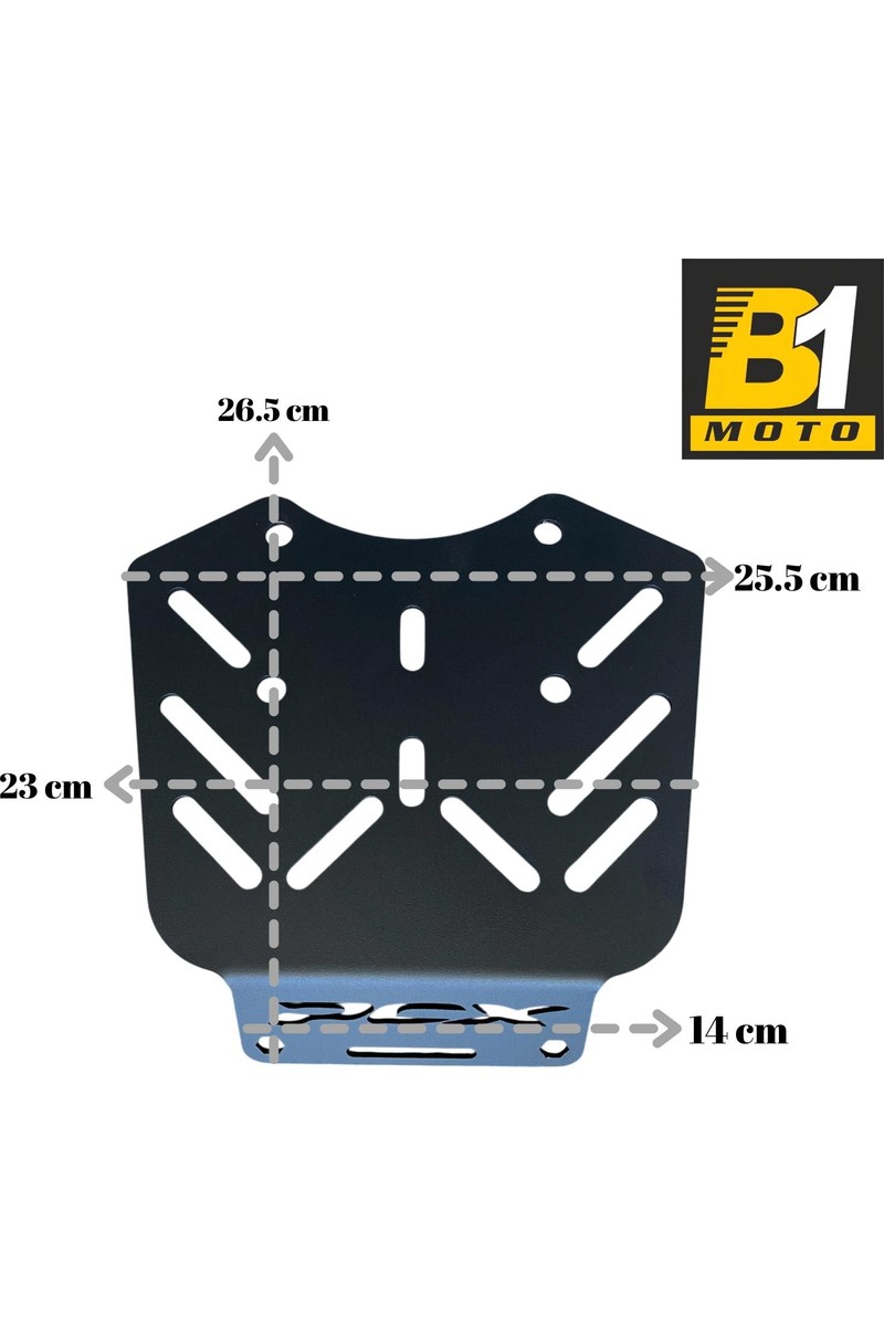 B1 B1 Moto Honda Pcx 125/150 Siyah Arka Çanta Demiri 2011-2025 Uyumlu — 3. ürün görseli