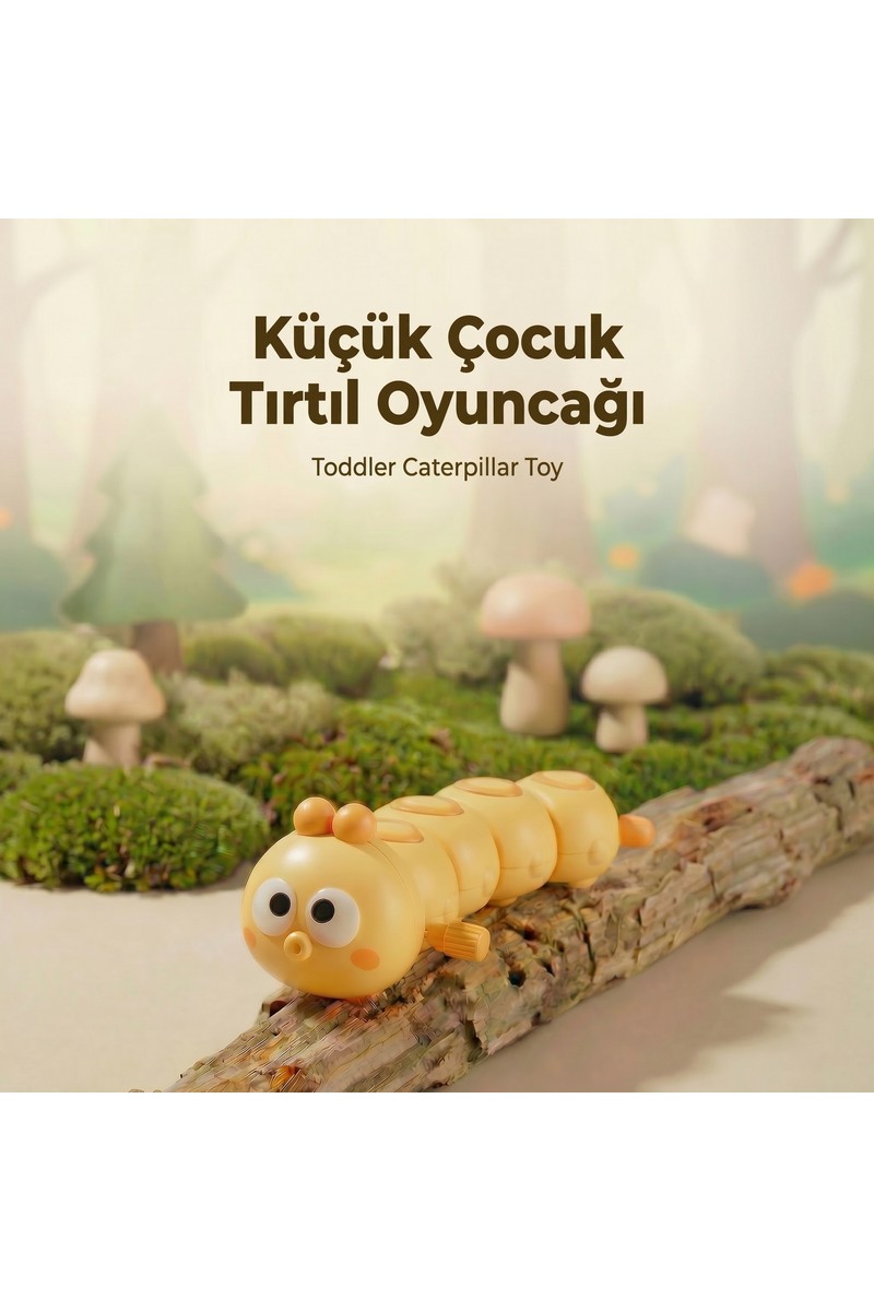 Babi Babi Zoo Eğitici Kurmalı Tırtıl Oyuncak - Bebek Duyusal Gelişim Emekleme Oyuncağı 18M+ — 2. ürün görseli