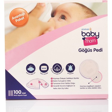 Baby Mom Baby Mom Göğüs Pedi 100LÜ - Avantaj fiyatı ve görseli