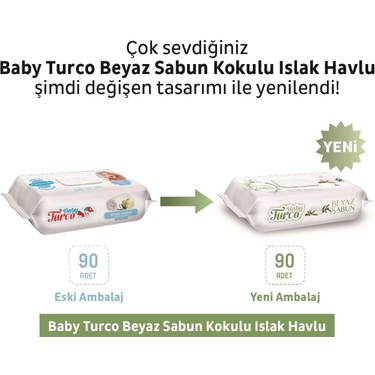 Baby Turco Baby Turco Beyaz Sabun Kokulu Islak Havlu — 5. ürün görseli