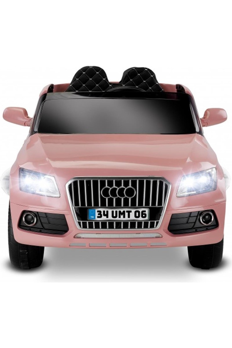 Babyhope 437-Q Pembe Akülü Araba 12 V 30 kg Taşıma Kapasitesi ile Tek Kişilik Yarış Arabası