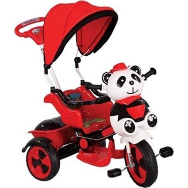 Babyhope Babyhope Little Panda Kırmızı-Siyah 1-4 Yaş Arası Ebeveyn Kontrollü Üç Teker Bisiklet Özellikli fiyatı ve görseli
