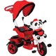 Babyhope BabyHope Little Panda Kırmızı-Siyah 1-4 Yaş Arası Ebeveyn Kontrollü Üç Teker Bisiklet — 4. ürün görseli