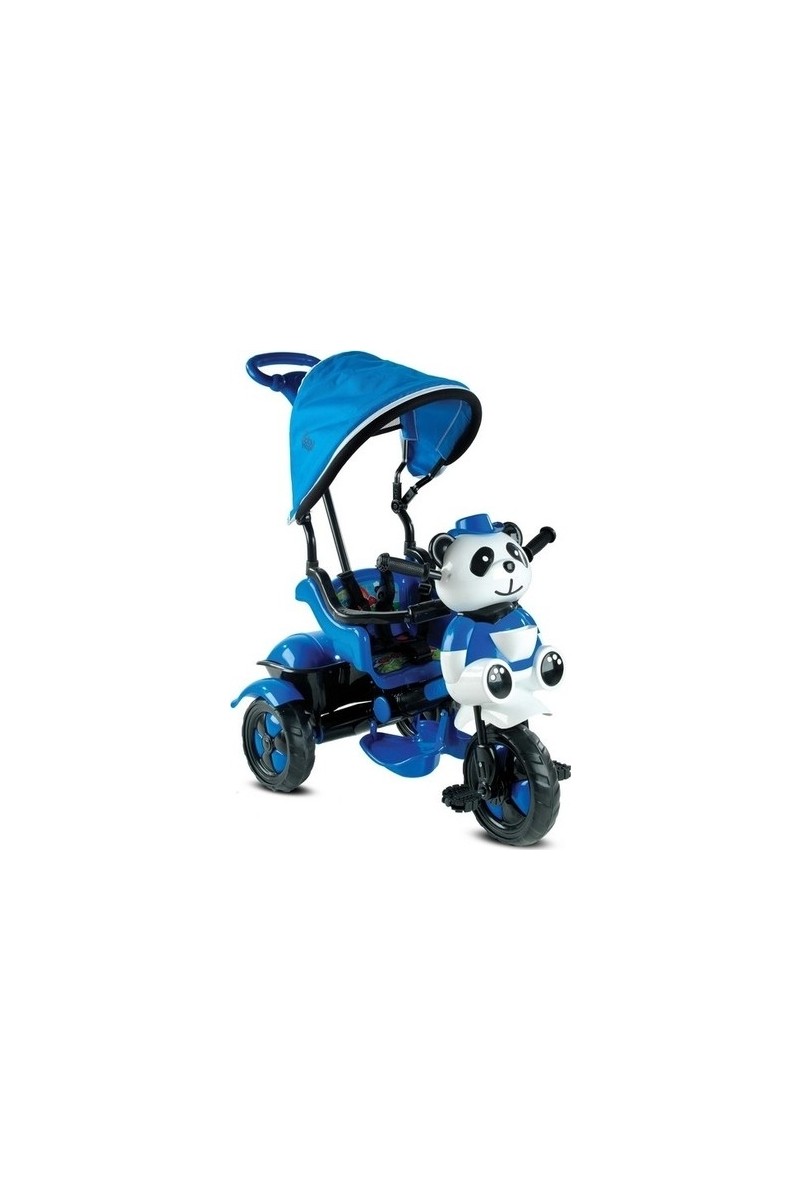 Babyhope Little Panda Mavi 1-4 Yaş Arası Ebeveyn Kontrollü Üç Teker Bisiklet Koruma Barı ile