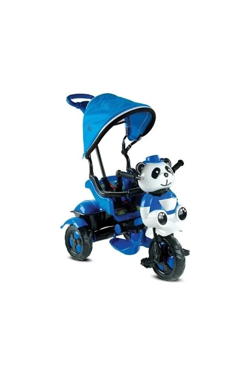 Babyhope Babyhope Little Panda Mavi 1-4 Yaş Arası Ebeveyn Kontrollü Üç Teker Bisiklet Koruma Barı ile — 2. ürün görseli