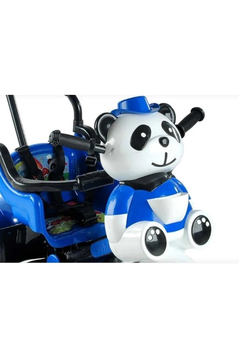 Babyhope Babyhope Little Panda Mavi 1-4 Yaş Arası Ebeveyn Kontrollü Üç Teker Bisiklet Koruma Barı ile — 3. ürün görseli