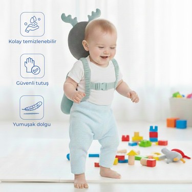 Babyjem Babyjem Bebek Melek Kanadı Kafa Bel Koruma Yastığı Yeşil fiyatı ve görseli