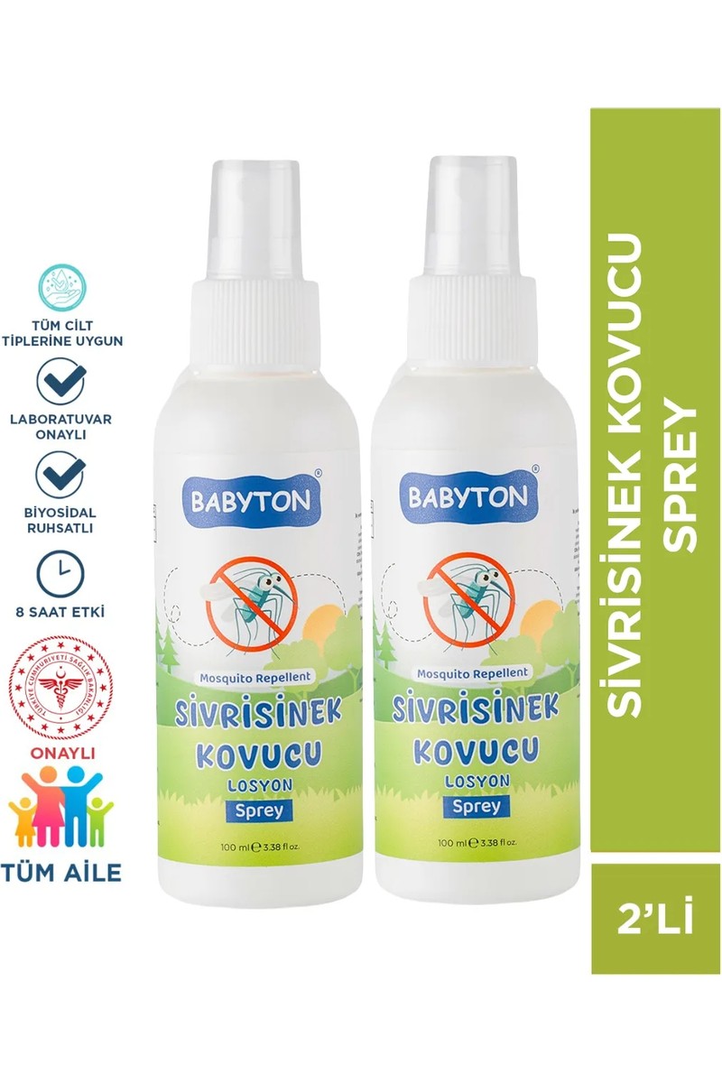 Babyton Babyton Sivrisinek Kovucu Sprey 100 ml 2'li — 4. ürün görseli