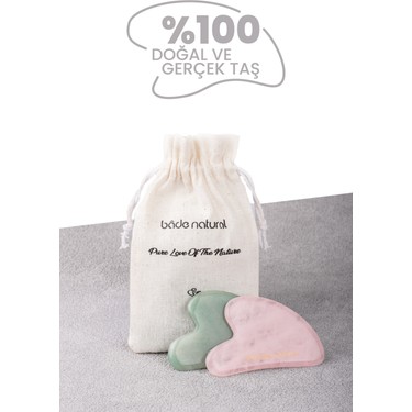 Bade Natural Bade Natural Yeşim Gua Sha %100 Doğal ve Gerçek Yüz Masaj — 6. ürün görseli