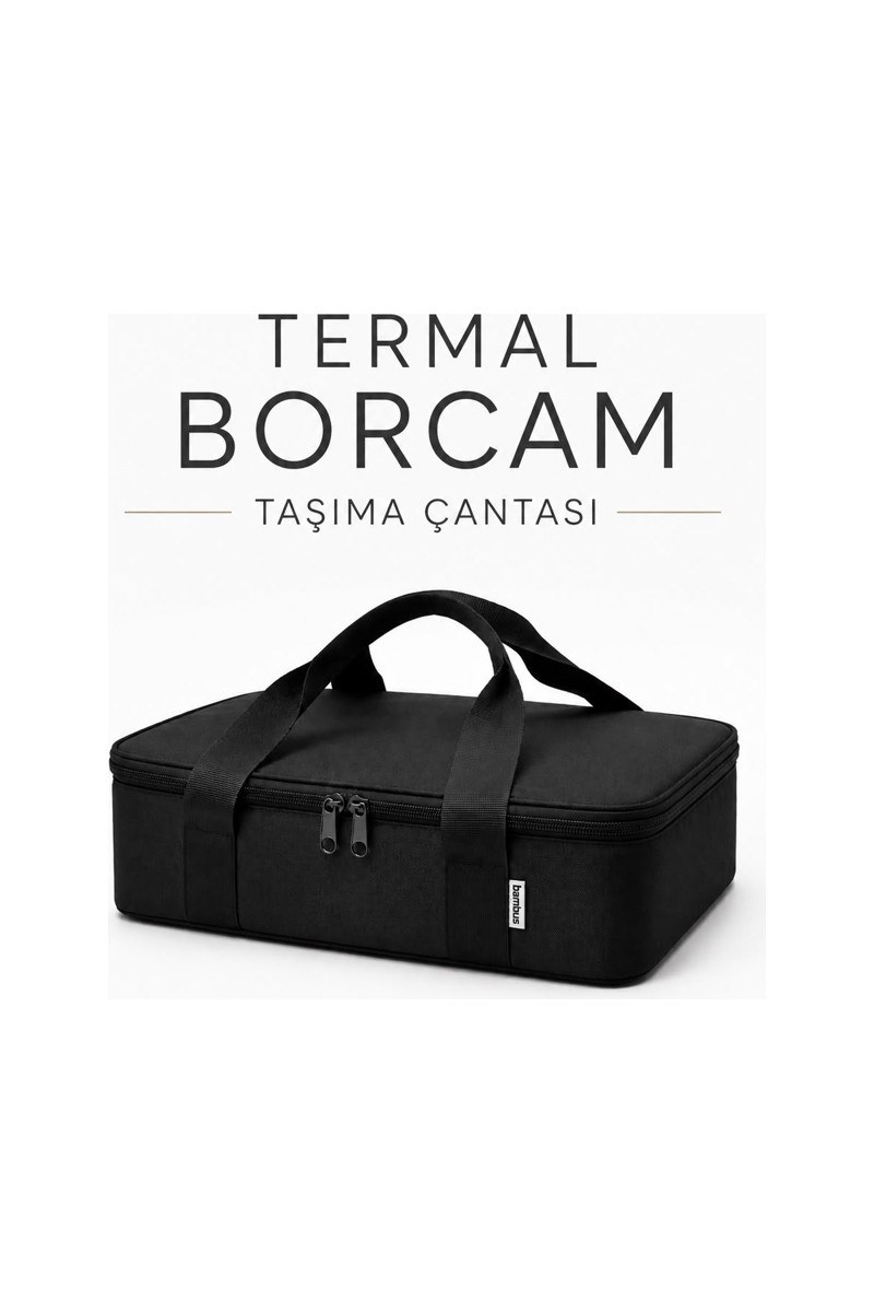 Bambus Home Bambus Home Termal 17L Borcam Saklama Kabı Seyahat Taşıma Çantası Termos Piknik — 6. ürün görseli