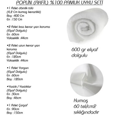Bamgidoo Mobilya Bamgidoo Ahşap Organik Beşik Anne Yanı Beşik 3 Kademeli Lüx Bebek Beşiği 60 x 120 cm - Krem Prenses — 4. ürün görseli