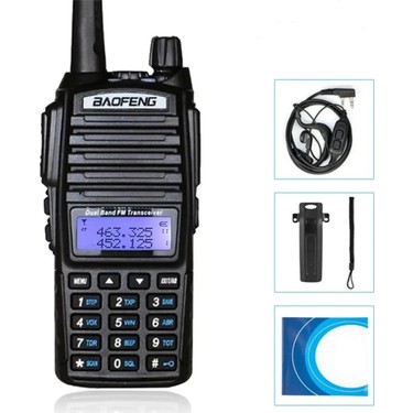 Baofeng Baofeng Uv-82 Type-C Bataryalı El Telsizi Siyah Toza ve Darbeye Dayanıklı Vox Özelliği ile Tekli fiyatı ve görseli