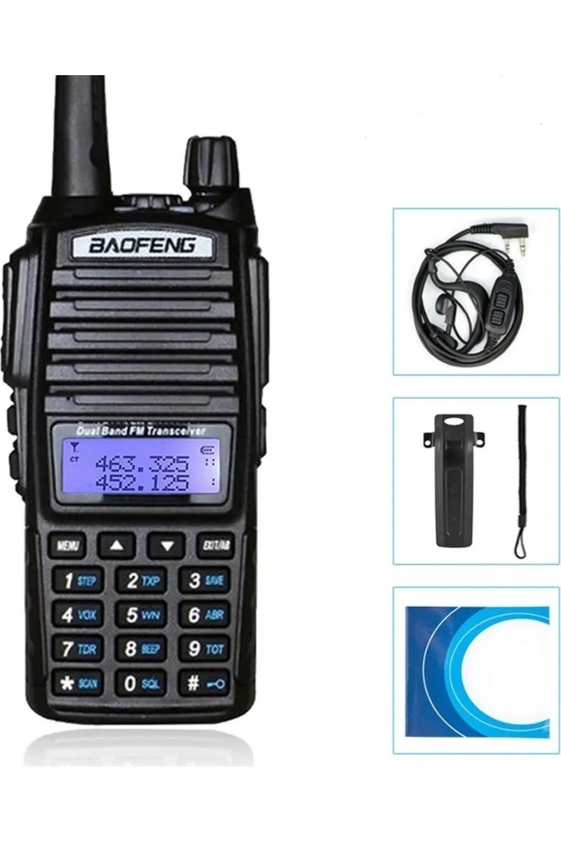 Baofeng Baofeng Uv-82 Type-C Bataryalı El Telsizi Siyah Toza ve Darbeye Dayanıklı Vox Özelliği ile Tekli — 6. ürün görseli