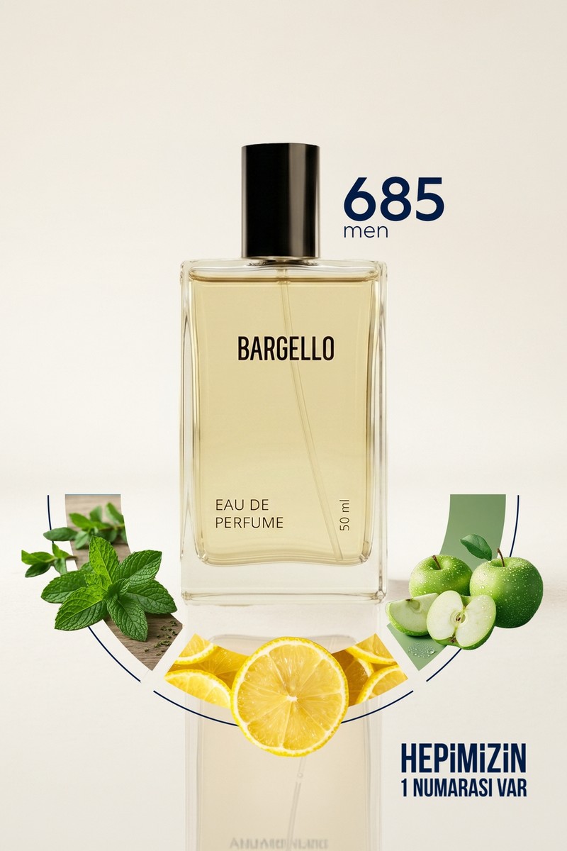 Bargello 685 EDP Fresh 50 ml Erkek Parfüm Odunsu Koku ile Ferah Bir Deneyim Sunar
