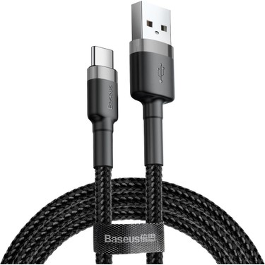 Baseus Baseus Cafule Type-C 3A Kablo 0.5m - Gri-Siyah — 2. ürün görseli