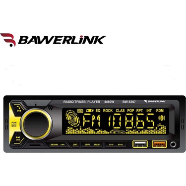 Bawerlink Bawerlink BW6307 Bluetooth Oto Teyp | Çift USB Girişli | 4X60W Amfi Çıkışlı | Sd/usb/aux Destekli fiyatı ve görseli