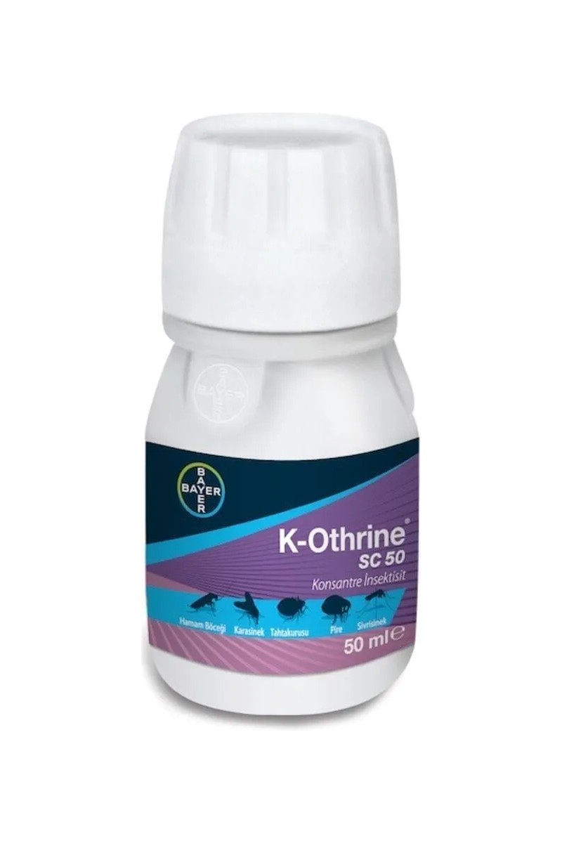 Bayer K-Othrine SC50 50 ml Haşere İlaçı Konsantre İnsektisit Su Bazlı Uzun Süre Etkili