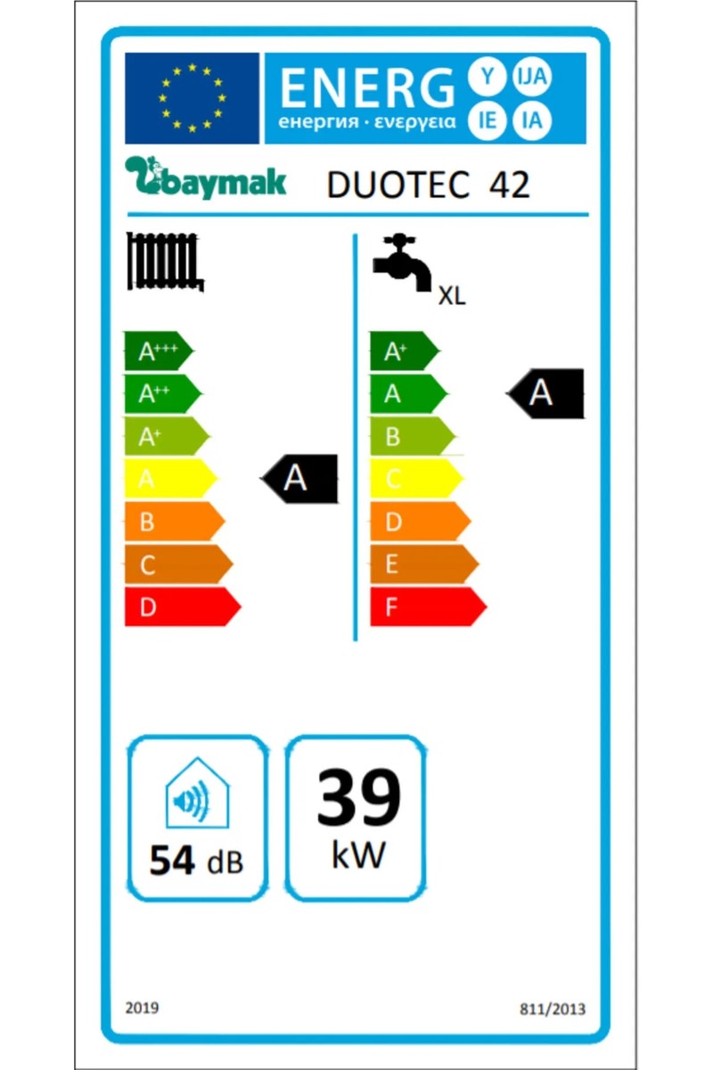 Baymak Baymak Duotec 42 kW 36120 Kcal/h Kapasiteye Sahip Hermetik Premix Yoğuşmalı Kombi Baca — 6. ürün görseli
