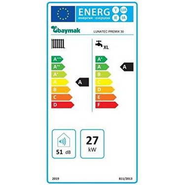 Baymak Baymak Lunatec 30 kW Yoğuşmalı Kombi Beyaz Renk ile Düşük Ses Seviyesi ve Yüksek — 5. ürün görseli