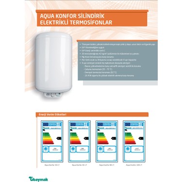 Baymak Baymak (Montaj Hariç) Aqua Konfor 80 Lt. Elektrikli — 2. ürün görseli