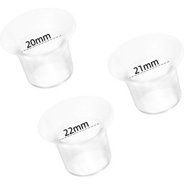 Bebebao Bebebao Silikon Flanş Küçültücü Göğüs Pompası Kalkanı 20-21-22 mm 3'lü Set P1 Ekpress Model fiyatı ve görseli