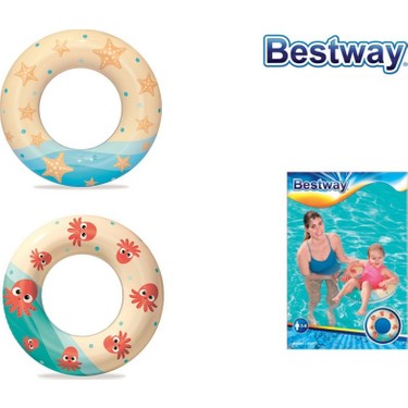 Bestway Bestway Deniz Simidi 61 cm Yıldızlar ve Ahtapot Temalı Çocuklar İçin Renkli ve fiyatı ve görseli