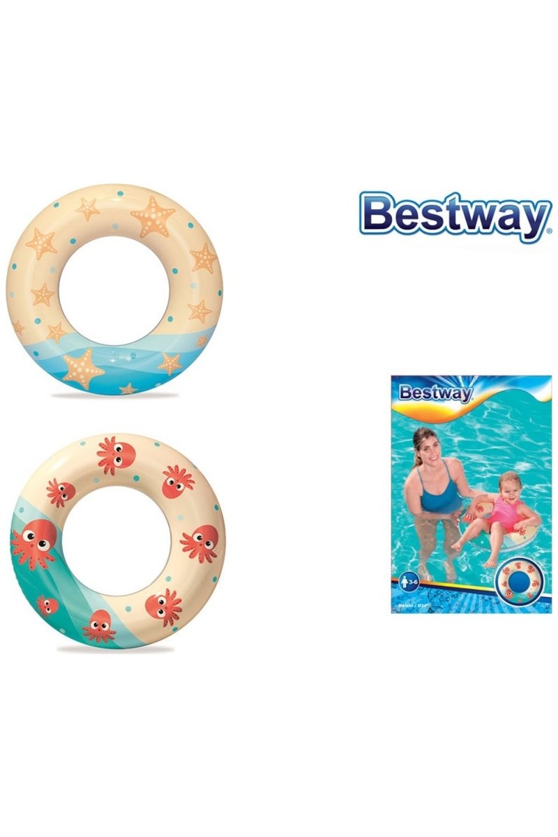 Bestway Bestway Deniz Simidi 61 cm Yıldızlar ve Ahtapot Temalı Çocuklar İçin Renkli ve — 5. ürün görseli