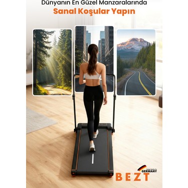 Bezt Bezt Run Smart 2 HP Motorlu Katlanabilir Koşu Bandı 12 km/s Hız ve Eğim — 6. ürün görseli