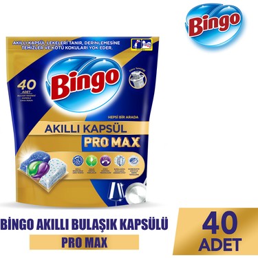 Bingo Bingo Akıllı Kapsül Pro Max Bulaşık Makinesi Deterjanı Tableti fiyatı ve görseli