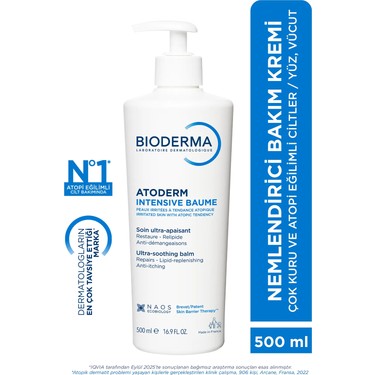 Bioderma Bioderma Atoderm Intensive Balm Çok Kuru Atopi Eğilimli Cilt Nemlendirici Krem Yetişkin, Çocuk 500 fiyatı ve görseli
