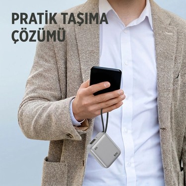 Bix Bix PB120 20000MAH Pd 65W Cep Boyu Kompakt Tasarımlı Dijital Göstergeli Powerbank Taşınabilir Süper — 6. ürün görseli