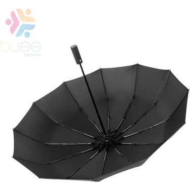 bliss umbrella bliss umbrella 12 Telli Otomatik Şemsiye Ekstra Güçlü Dayanıklı Kauçuk — 5. ürün görseli