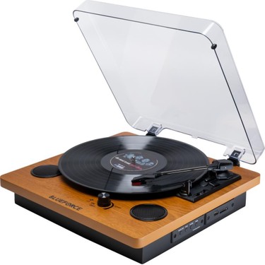 Blueforce Blueforce Soprano Retro Ahşap Pikap Plak Çalar Bluetooth Usb Hafıza Kartı Aux Dahili — 2. ürün görseli