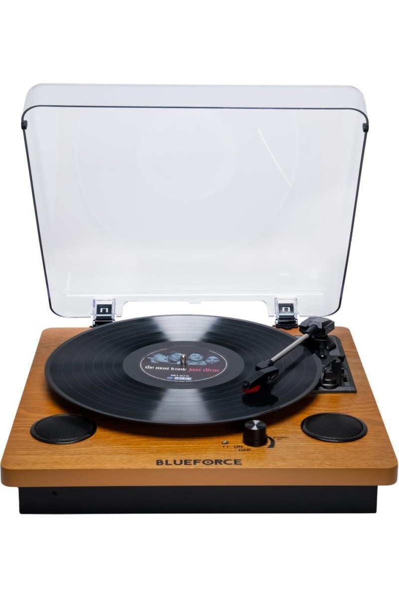 Blueforce Blueforce Soprano Retro Ahşap Pikap Plak Çalar Bluetooth Usb Hafıza Kartı Aux Dahili — 6. ürün görseli