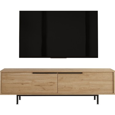 Yurupa Bohem Tv Ünitesi 160CM Tv Sehpası Metal Ayaklı Sepet — 5. ürün görseli