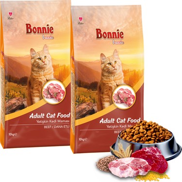 Bonnie Bonnie Dana Etli Yetişkin Kedi Maması 20 kg Ekonomik Seçenek Türkiye fiyatı ve görseli