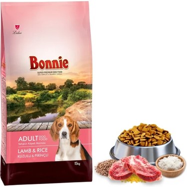 Bonnie Bonnie Kuzu Etli Yetişkin Köpek Maması 15 kg İçerik: İşlenmiş Kuzu Proteini ve fiyatı ve görseli