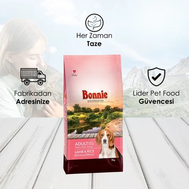 Bonnie Bonnie Kuzu Etli Yetişkin Köpek Maması 15 kg İçerik: İşlenmiş Kuzu Proteini ve — 3. ürün görseli