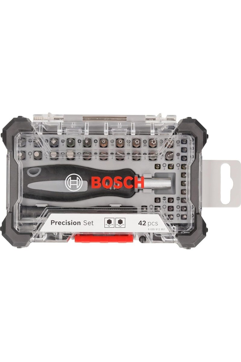 Bosch 42 Parça Hassas Vidalama - Bits Ucu Seti - 2607002835