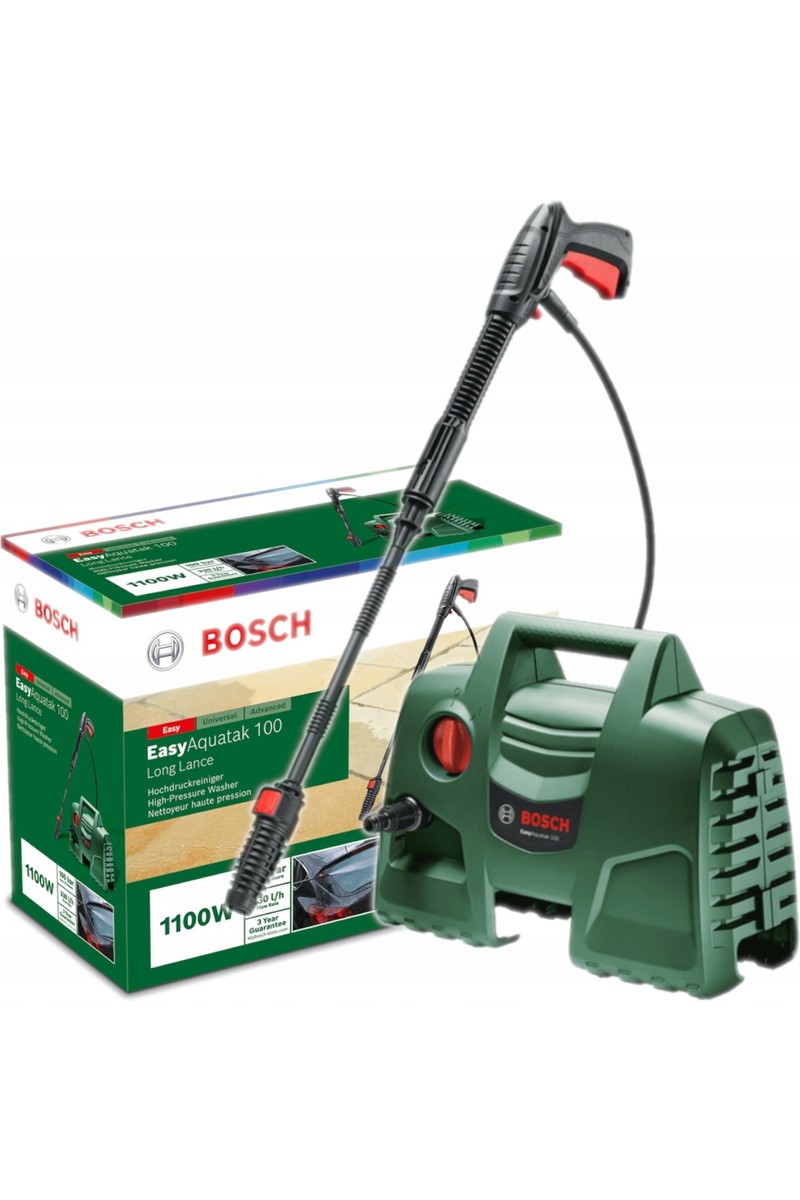 Bosch Easy Aquatak 100 1200 Watt Yüksek Basınçlı Yıkama Makinesi 100 bar Güçlü Temizlik