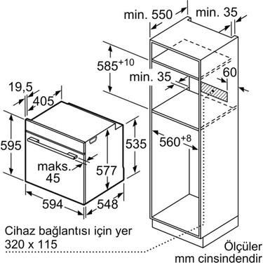 Bosch Bosch HUA736EA0T Ankastre Fırın Buhar Destekli — 3. ürün görseli