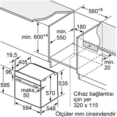 Bosch Bosch HUA736EV0T Ankastre Fırın Buhar Destekli — 3. ürün görseli