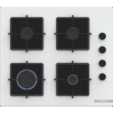 Bosch Bosch POP6C2P31O Gazlı Ocak 60 cm Sert Cam Beyaz Serie fiyatı ve görseli